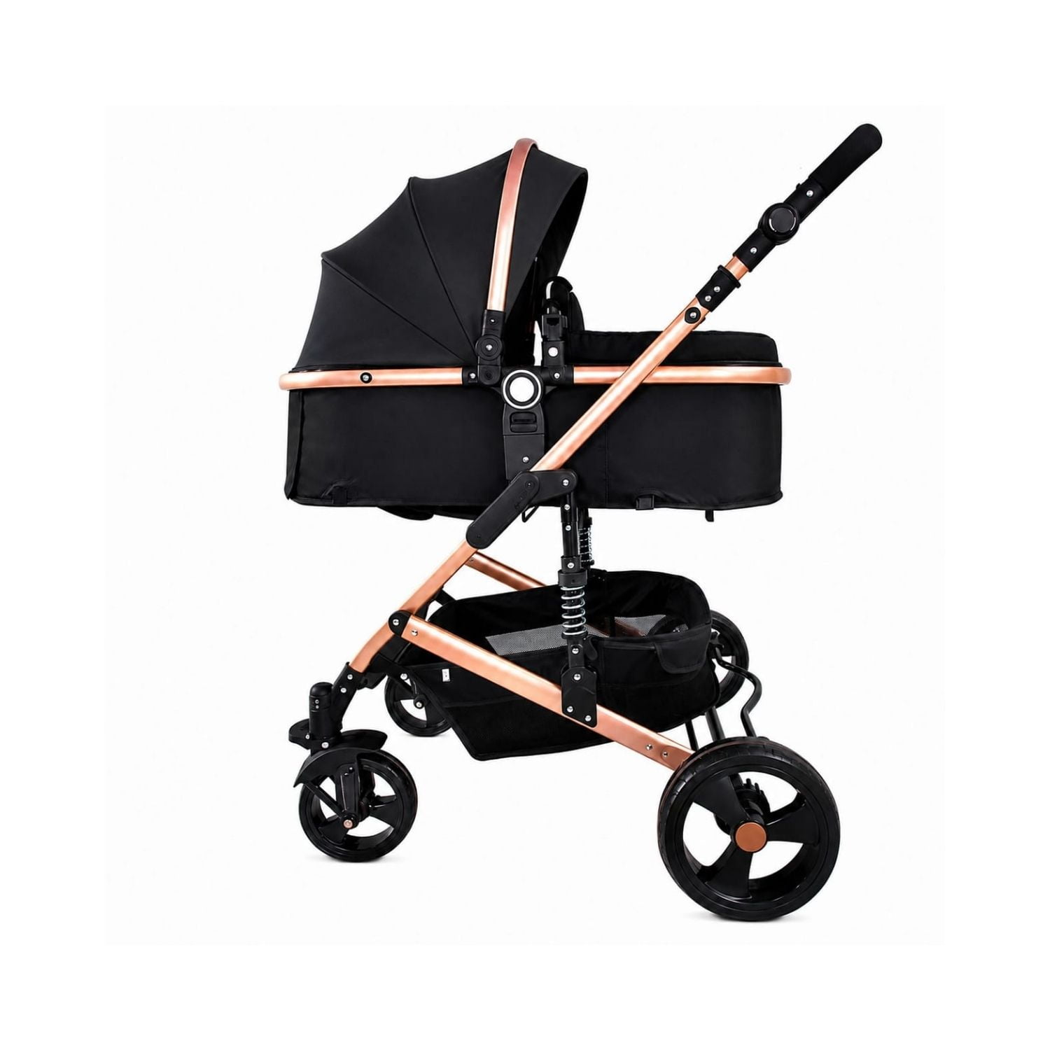 Coche Travel System Color Oro Y Negro Pikaboo