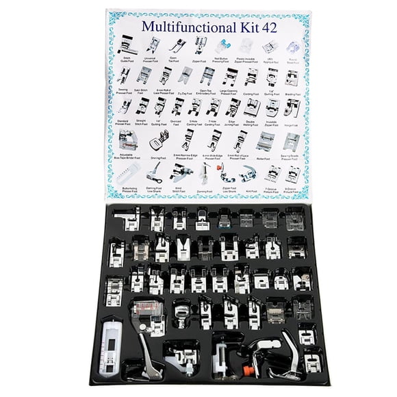 Juego De Prensatelas Para Máquina De Coser 42 Piezas Caña Baja
