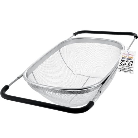 Colander Acero Inoxidable 6 Litros Con Malla Fina