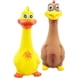 thumbnail image 1 of 2 Piezas De Pollo De Goma Que Grita Y Estridente Para Cachorros Masticables De Color Amarillo Y Marrón, 1 of 5