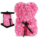 thumbnail image 1 of Oso de rosa artificial con caja rosa, 1 of 3