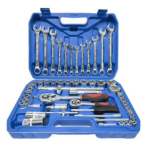 Genérico - Juego Caja Set Dados Cromo Vanadium Profesionales 108 Piezas Azul