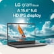 thumbnail image 5 of Ordenador portátil LG Gram Book de 15 pulgadas con procesador Intel Core i5-1334U, 8 GB de RAM, 512, 5 of 9