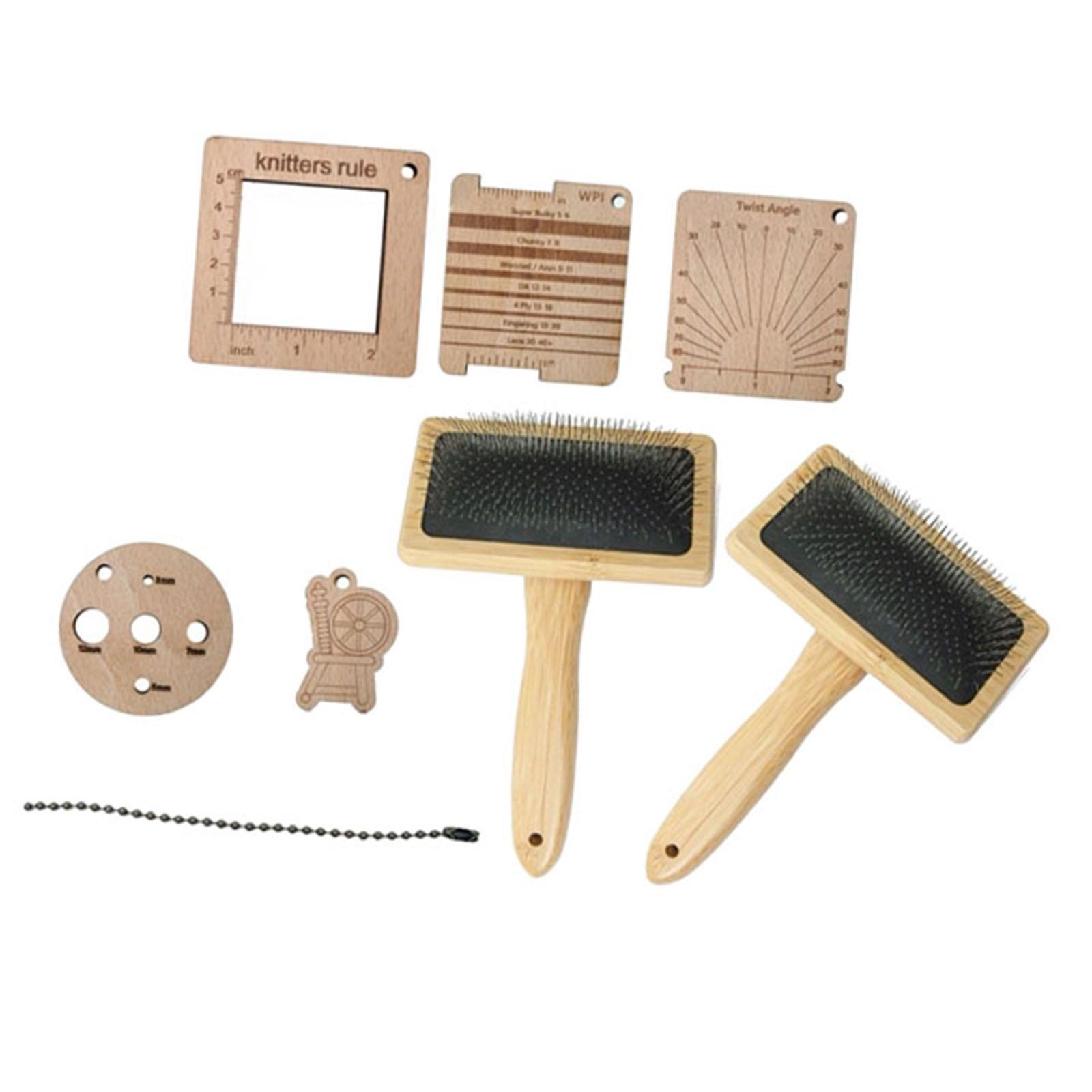 Bothyi - Reglas De Madera Para Calibrar Tejidos, Guías Para Envolver Hilos, Herramientas De Medición Para Calibradores De Hilos