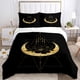 thumbnail image 1 of v825 Bed Sheets Magic Astrology Esoteric Gold Print Three Piece Set Fashion Bedding Article Children Or Adults For Beds Quilt Covers Pillowcases 3-Piece Bedding Set (1 Duvet Cover + 2 Pillow Shams) Be, 1 of 5