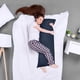 thumbnail image 3 of Almohada corporal completa Utopia Bedding para adultos, color azul marino, 3 of 7