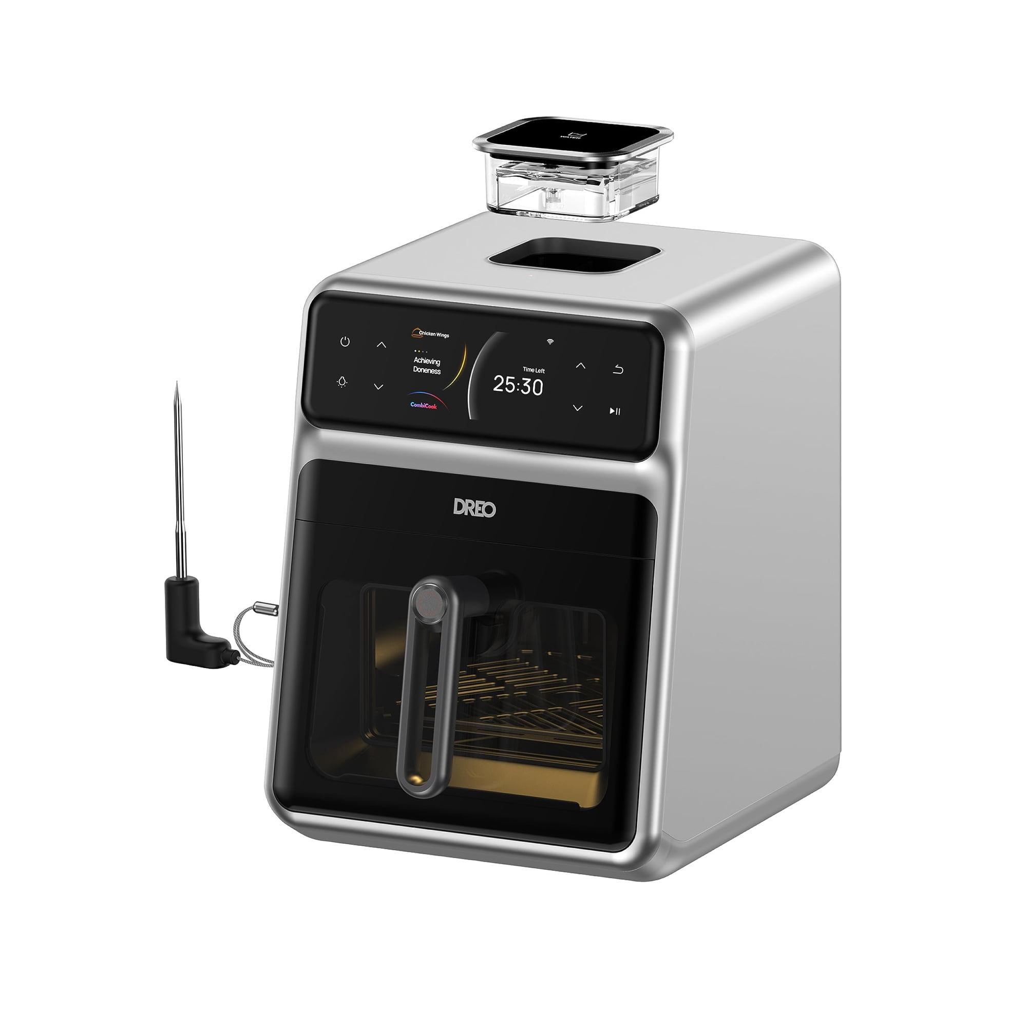Freidora Combi Freidora Dreo Chefmaker Inteligente De 6 Litros, 3 Modos