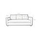 thumbnail image 3 of Sofa 3C+2 Pouf Ivonne Tela Gris, 3 of 3