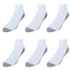 thumbnail image 3 of Calcetines Hanes Max Cushion Ankle para hombre, paquete de 6 pares, blanco/gris, 3 of 4