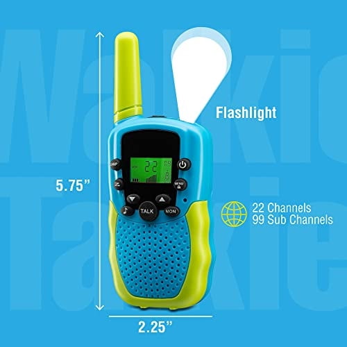 Walkie Talkies Playbea 22 Canales 3 Millas Alcance Paquete De 2