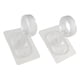 thumbnail image 2 of 2 Soportes Para Barra De Cortina De Techo, Soportes De Montaje Para Dormitorio De Hotel, Sala De Estar, Transparentes, 2 of 5