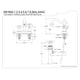 thumbnail image 2 of Grifo para lavabo Kingston Brass Heritage, juego central de 4 pulgadas, cromado, 2 of 2