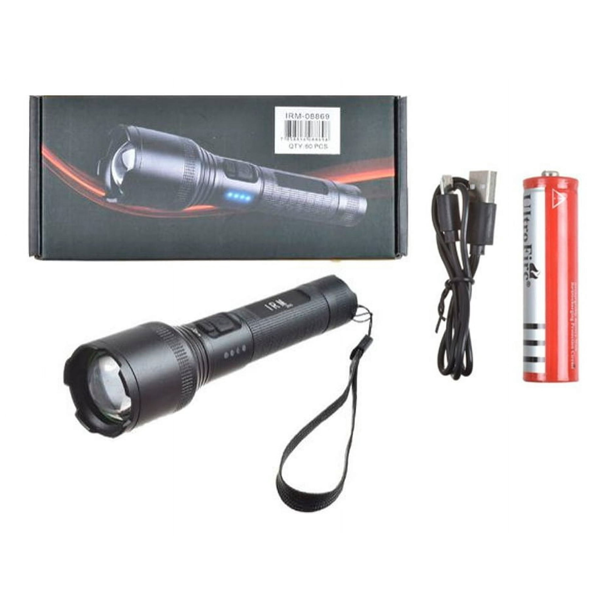 Disparo - Linterna De Mano Recargable Usb Para Camping Emergencias