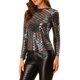 thumbnail image 4 of INSPIRE CHIC Blusa Brillante de Mujer de Manga Larga Cuello Redondo Ajuste Regular Blusa de Noche Brillante XL Colorida, 4 of 7