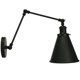 thumbnail image 3 of Juego de 2 apliques de pared negros con brazo giratorio DZSUMY, 3 of 9