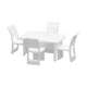 thumbnail image 1 of 1/50 Juego De Muebles Silla De Comedor Mesa Diorama Accesorio Para Diseño De Accesorios Cuadrado, 1 of 5