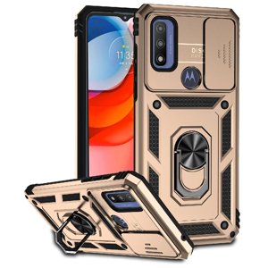 Estuche Gangxun Para Motorola Moto G Play 2023, Soporte Giratorio 360°, Estilo Mecánico Y Magnético