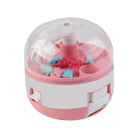 Magideal - Mini Máquina De Garra De Dinosaurio, Recogedor De Cápsulas De Juguete Con 8 Dinosaurios Pequeños, Educación Para Niños Pequeños, Niños, Niñas, Niños, Rosado