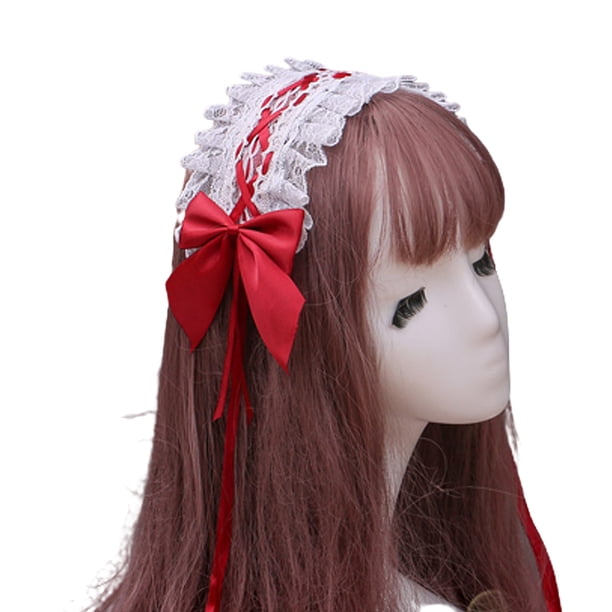 Tocado De Sirvienta, Accesorios Para El Cabello De Encaje, Lindas Diademas, Horquilla Dulce