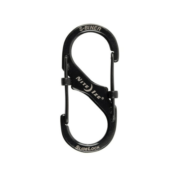 Mosquetón S-Biner® SlideLock® Stainless Steel #2 Nite Ize Negro