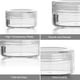 thumbnail image 3 of Frasco de plástico transparente vacío para almacenar cuentas con tapas de rosca redondeadas, 3 of 5