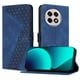 thumbnail image 4 of Funda tipo cartera para Oneplus Ace 5 Pro 5G con tarjetero, bolsillo para billetes, soporte, cierre magnético y correa para la muñeca, funda tipo folio con textura geométrica azul, 4 of 5
