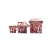 Proplastic - Set De 3 Cajas Navideñas.