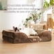 thumbnail image 5 of Cama ortopédica para perros, impermeable, para perros de tamaño mediano, color marrón, 5 of 9