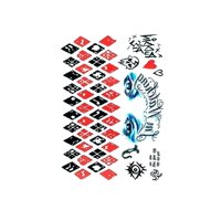 Genérica - Tatoo Harley Quinn - Cosplay - Disfraz - Versión 1 - Pequeño Multicolor U