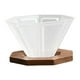thumbnail image 2 of Taza De Filtro Octogonal De Resina Con Soporte De Madera De Nogal Taza De Café De Origami Estable Transparente, 2 of 3