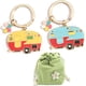 thumbnail image 1 of Juego de llaveros Camper, llavero Happy RV de 2 piezas, llavero único para parejas, llavero retro Camper Deco, regalos únicos para acampar Mujeres Hombres con paquete de bolsa de regalo, regalos Hombr, 1 of 7