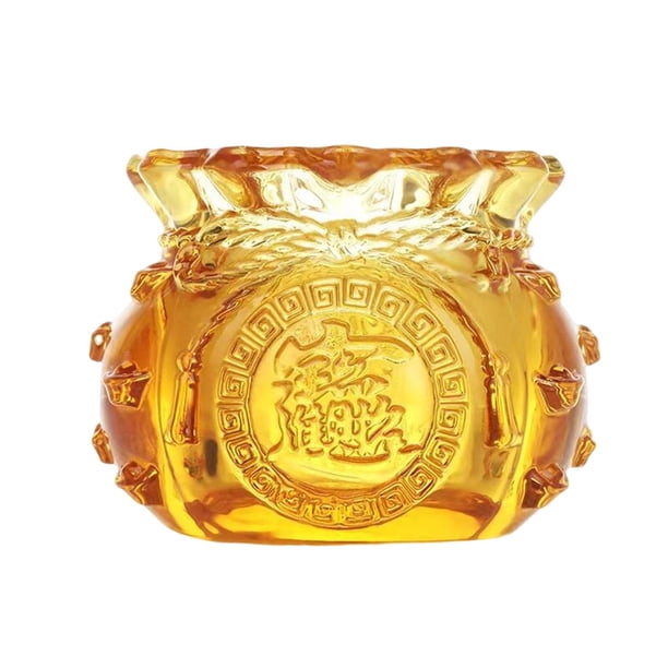 Mesa De Almacenamiento De Figuritas De Cornucopia De Cristal, Mesa De Comedor De Escritorio Para Fiestas, Color Amarillo