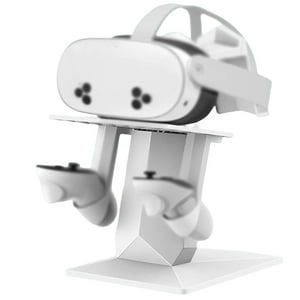 Genérico - Compatible Con Meta Quest 3S Vr Headset Stand - Estación De Montaje De Pantalla Ajustable Con Diseño De Ahorro De Espacio, Soporte 3S Para Accesorios Vr-Blanco