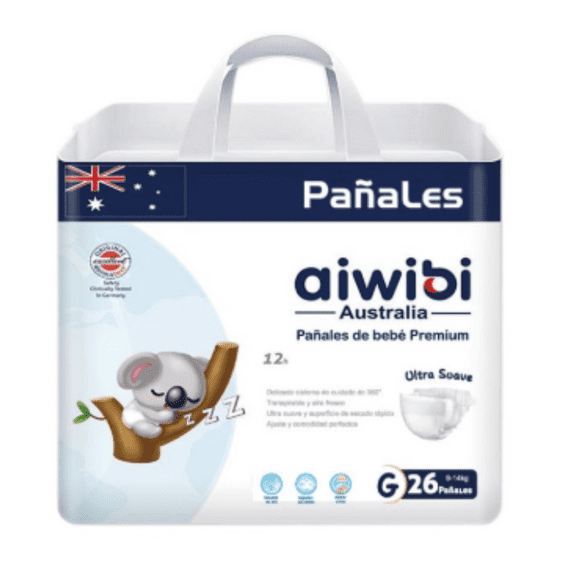 Pack x2 Pañales Aiwibi Ultra Suave G 52 pañales