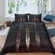 thumbnail image 1 of Juego de funda nórdica Sword 3D de 3 piezas, juego de ropa de cama antialérgico de una sola cara, funda de edredón de microfibra suave con cierre de cremallera para ropa de cama Decro Doub, 1 of 3