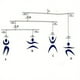 thumbnail image 2 of Montessori Dancing Little Man, Baby And Toddler Bed Hanging Toys, DIY Material Package, 2 of 4
