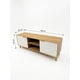 thumbnail image 2 of Rack TV 138x40x50cm Mueble Centro Entretenimiento Con Puertas Acanaladas Patas Elevadas Nordico Living Sala Estar, 2 of 6