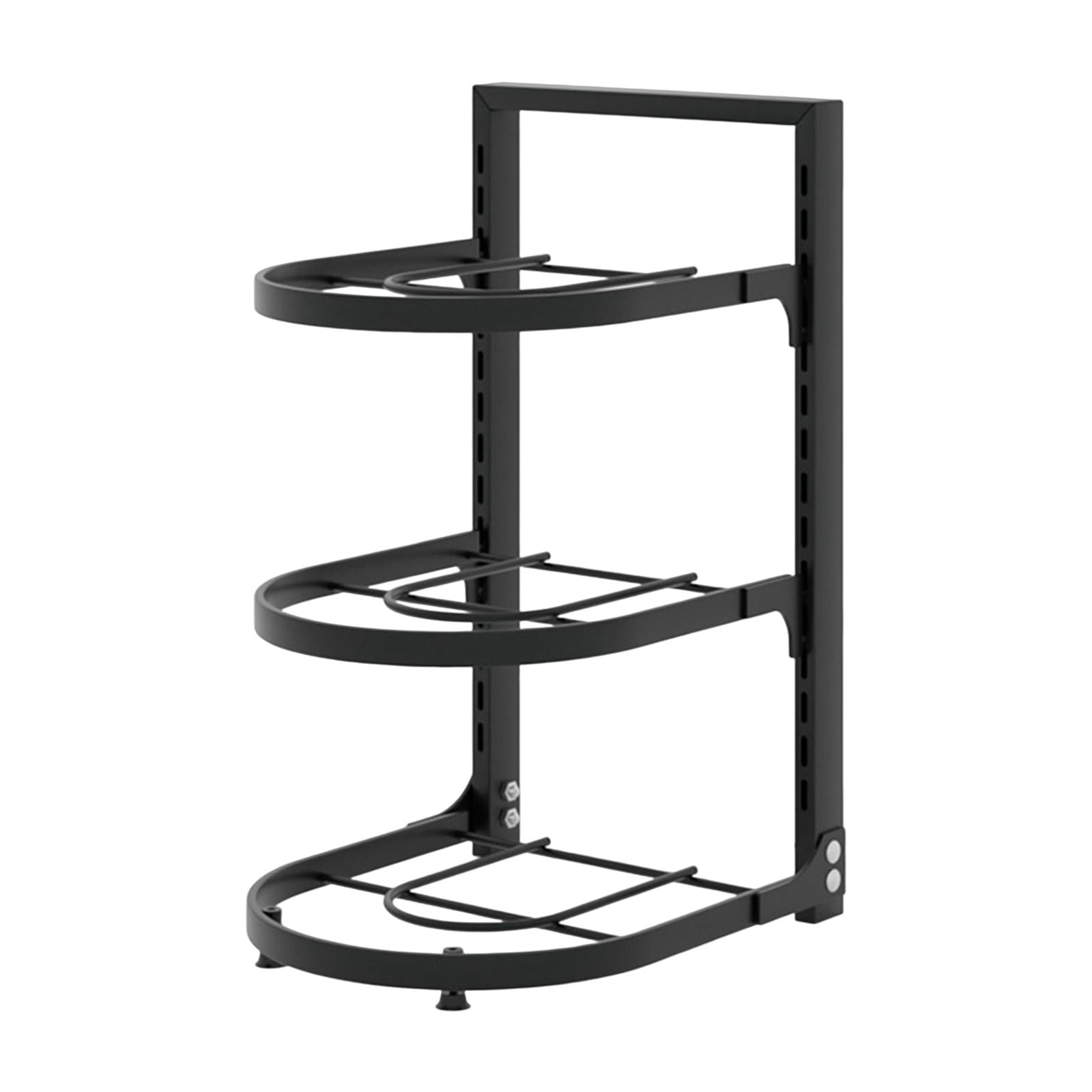 Magideal - Estante Para Sartenes, Organizador De Sartenes, Soportes Reutilizables, Organizador De Sartenes Fundido, Organizadores De Estantes Para Para Estante Para Ollas De Tres Niveles