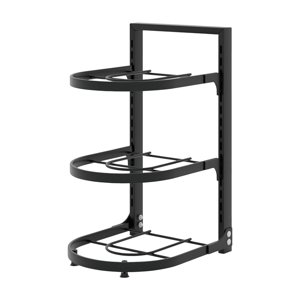 Magideal - Estante Para Sartenes, Organizador De Sartenes, Soportes Reutilizables, Organizador De Sartenes Fundido, Organizadores De Estantes Para Para Estante Para Ollas De Tres Niveles