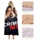 thumbnail image 4 of Mentes Criminales Manta Capa con Capucha Anti-Bolitas, Manta de Lana Ártica Suave, Manta Portátil de Felpa Ligera y Lujosa, Poncho para Siesta en Casa y Oficina, 100*130cm, 4 of 6