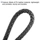 thumbnail image 4 of Uxcell PU Llavero con Correa de Cordón Tejido, Llavero de Cuero Trenzado, Negro 3 Paquetes, 4 of 5
