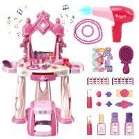 Set De Mesa De Maquillaje Zaddgiuuy Con Luces Y Música