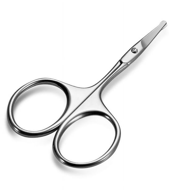 Eyebrow Scissors Curved Blade Cuticle Scissors Professional Stainless Steel Manicure Trimmer Hair Remover Tool Facial Hair Nose Hair Scissors