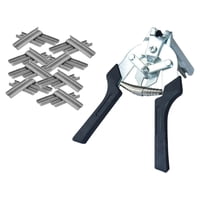 Ioensy - Alicates De Anillo De Cerdo M Tipo Clips Alicates Abrazadera Para Jaulas De Aves De Corral Jaulas De Animales Negro