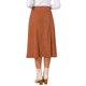 thumbnail image 3 of INSPIRE CHIC Falda de Pana en Línea A para Mujer Otoño Invierno Cintura Alta Falda Midi Abotonada con Bolsillos Conjunto de Oficina Trabajo L Caramelo, 3 of 6