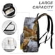 thumbnail image 4 of El Hombre de Familia-theme Backpack, Campus style schoolbag Bookbag with Adjustable Shoulder Straps And Large Zip Compartment, Unisex Travel Bags.42x30x15cm, 4 of 6