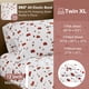 thumbnail image 5 of Juego de sábanas de franela Comfort Spaces Christmas Village Twin XL, 5 of 9