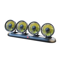 Bothyi - Ventilador De Aire De Refrigeración Para Automóvil, Versátil, De Fácil Instalación, Circulador De Aire Eléctrico Automático, Amarillo, 12 V