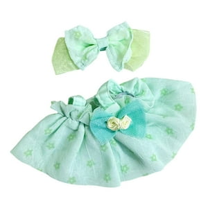 Genérico - Falda Con Tirantes Para Muñeca De Peluche, Juego De Simulación, Disfraz Educativo Para Muñeca De 7,87'', Color Verde