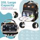 thumbnail image 3 of Mochila JSTPRO 25L Negra con Estación de Cambio, 3 of 7